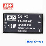 Mean Well SKA15A-033 DC-DC Converter - 9.9W - 9~18V in 3.3V out 3A - SKA15A-033 - powersupplymall.com