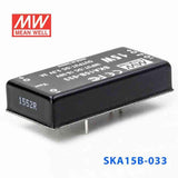 Mean Well SKA15B-033 DC-DC Converter - 15W - 18~36V in 3.3V out 3A - SKA15B-033 - powersupplymall.com