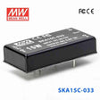 Mean Well SKA15C-033 DC-DC Converter - 15W - 36~72V in 3.3V out 3A - SKA15C-033 - powersupplymall.com