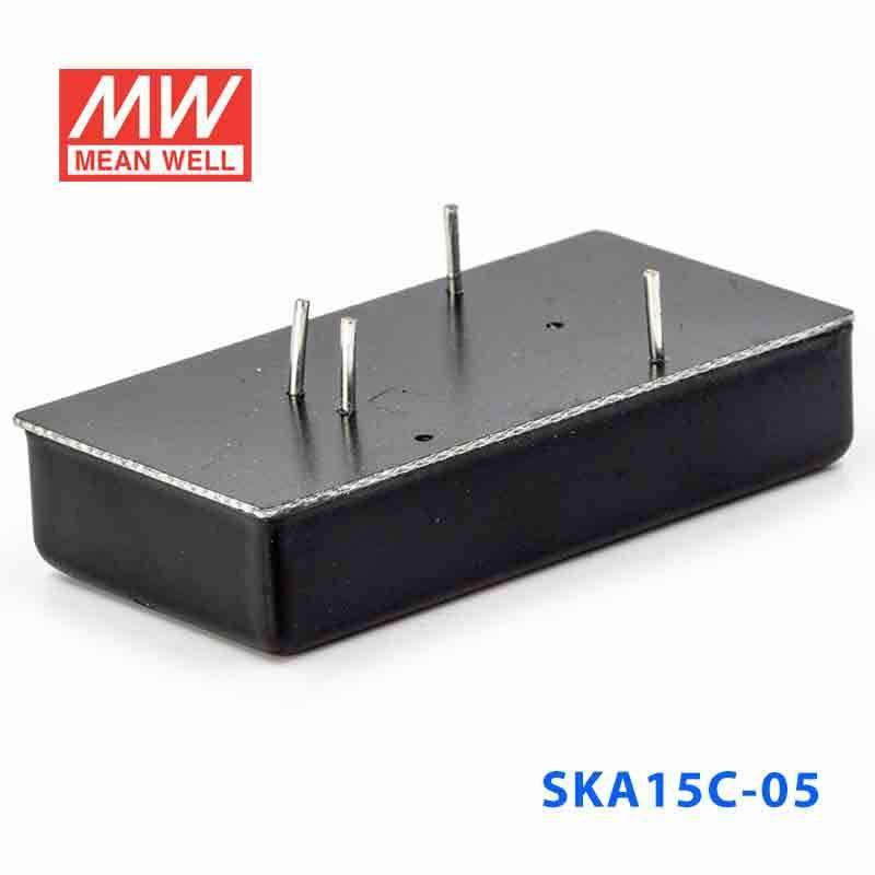 Mean Well SKA15C-05 DC-DC Converter - 15W - 36~72V in 5V out 3A - SKA15C-05 - powersupplymall.com