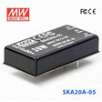 Mean Well SKA20A-05 DC-DC Converter - 20W - 9~18V in 5V out 4A - SKA20A-05 - powersupplymall.com
