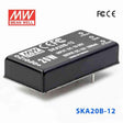 Mean Well SKA20B-12 DC-DC Converter - 20W - 18~36V in 12V out 1.66A - SKA20B-12 - powersupplymall.com
