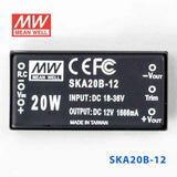Mean Well SKA20B-12 DC-DC Converter - 20W - 18~36V in 12V out 1.66A - SKA20B-12 - powersupplymall.com