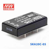 Mean Well SKA20C-05 DC-DC Converter - 20W - 36~75V in 5V out 4A - SKA20C-05 - powersupplymall.com