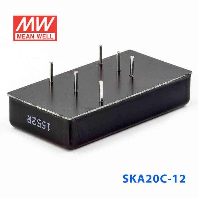 Mean Well SKA20C-12 DC-DC Converter - 20W - 36~75V in 12V out 1.66A - SKA20C-12 - powersupplymall.com