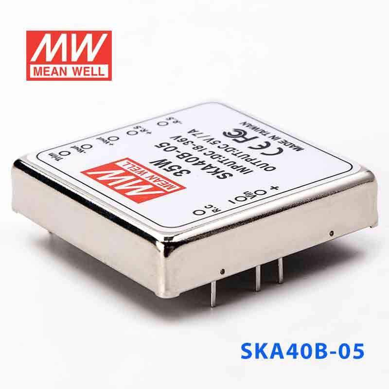 Mean Well SKA40B-05 DC-DC Converter - 35W - 18~36V in 5V out 7A - SKA40B-05 - powersupplymall.com