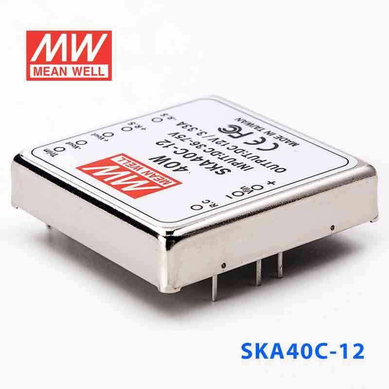Mean Well SKA40C-12 DC-DC Converter - 35W - 36~75V in 12V out 3.33A - SKA40C-12 - powersupplymall.com