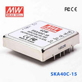 Mean Well SKA40C-15 DC-DC Converter - 35W - 36~75V in 15V out 2.67A - SKA40C-15 - powersupplymall.com