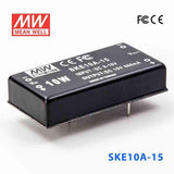 Mean Well SKE10A-15 DC-DC Converter - 10W - 9~18V in 15V out 666mA - SKE10A-15 - powersupplymall.com