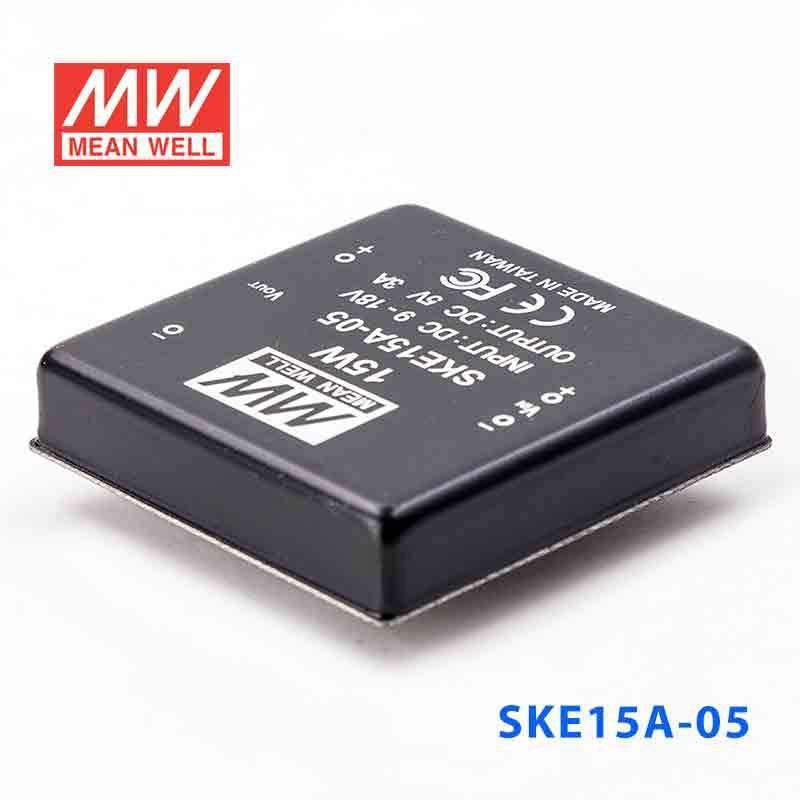 Mean Well SKE15A-05 DC-DC Converter - 15W - 9~18V in 5V out 3A - SKE15A-05 - powersupplymall.com