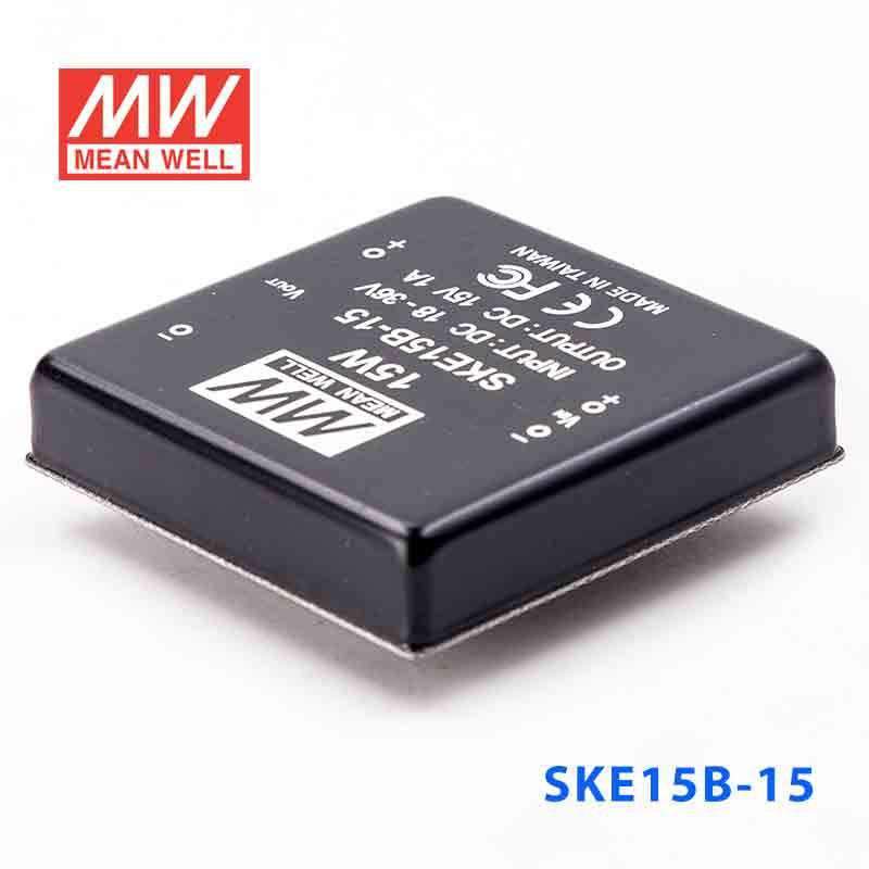 Mean Well SKE15B-15 DC-DC Converter - 15W - 18~36V in 15V out 1A - SKE15B-15 - powersupplymall.com