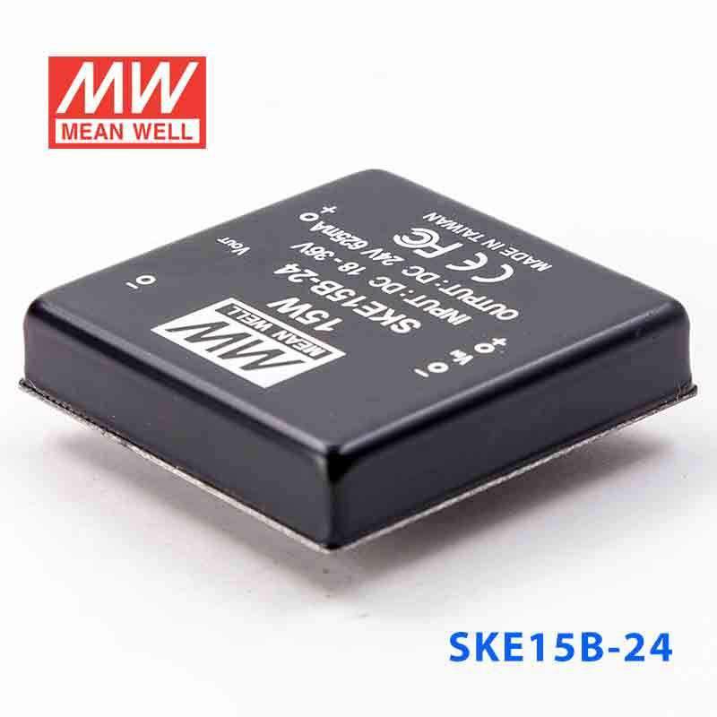 Mean Well SKE15B-24 DC-DC Converter - 15W - 18~36V in 24V out 625mA - SKE15B-24 - powersupplymall.com