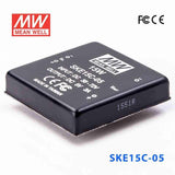 Mean Well SKE15C-05 DC-DC Converter - 15W - 36~72V in 5V out 3A - SKE15C-05 - powersupplymall.com