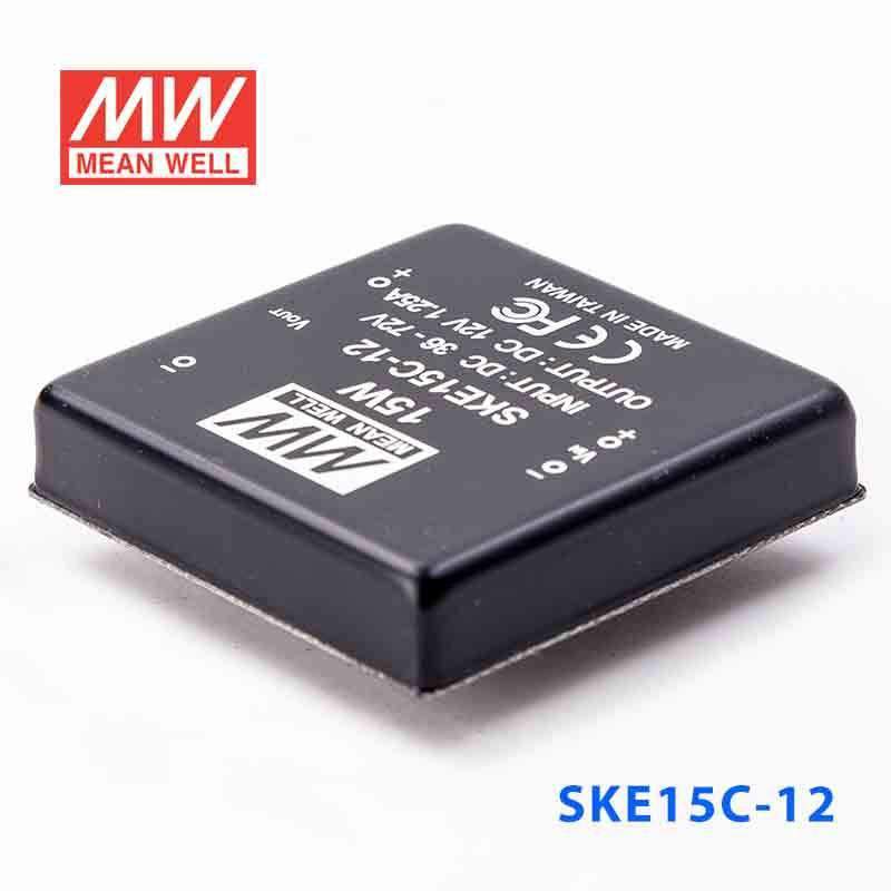 Mean Well SKE15C-12 DC-DC Converter - 15W - 36~72V in 12V out 1.25A - SKE15C-12 - powersupplymall.com
