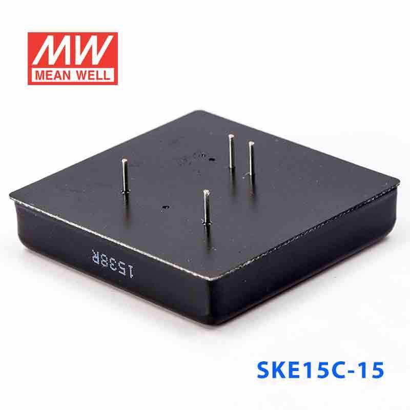 Mean Well SKE15C-15 DC-DC Converter - 15W - 36~72V in 15V out 1A - SKE15C-15 - powersupplymall.com