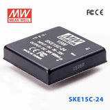 Mean Well SKE15C-24 DC-DC Converter - 15W - 36~72V in 24V out 625mA - SKE15C-24 - powersupplymall.com