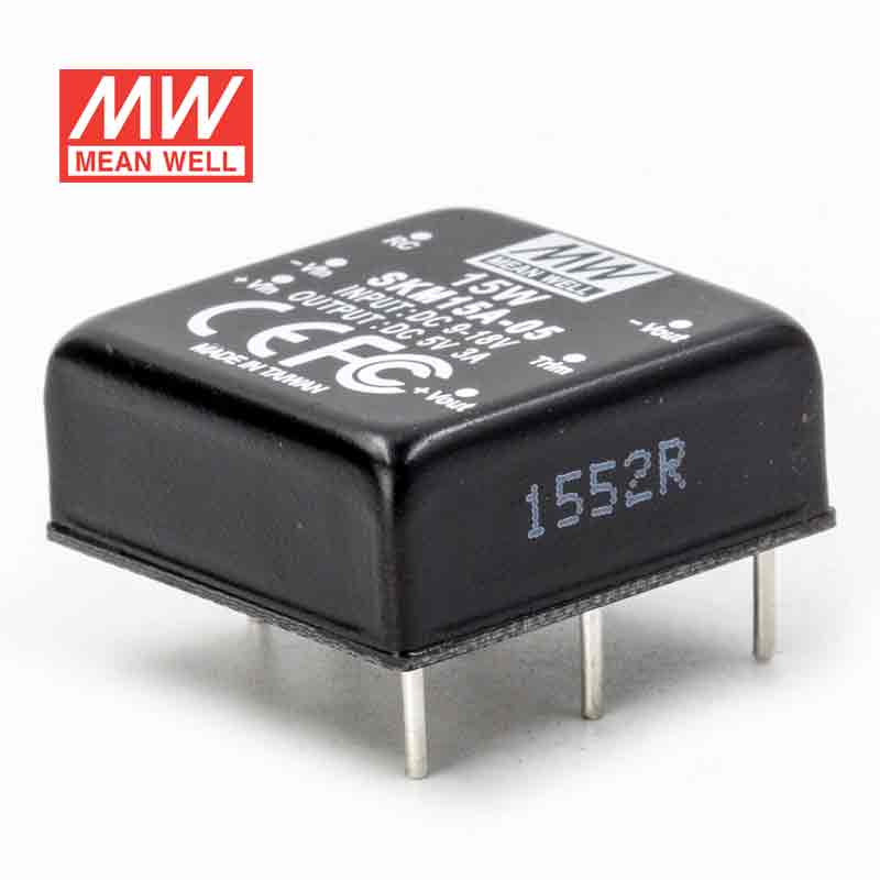 Mean Well SKM15A - 05 DC - DC Converter - 15W - 9~18V in 5V out - SKM15A - 05 - powersupplymall.com