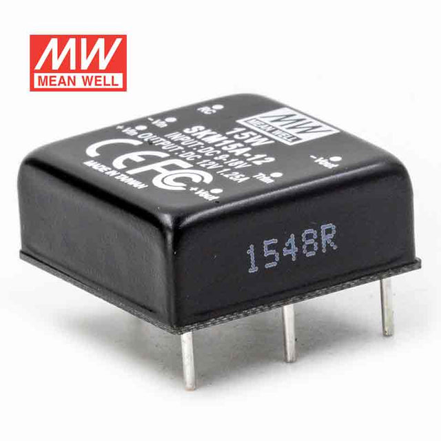 Mean Well SKM15A-12 DC-DC Converter - 15W - 9~18V in 12V out 1.25A - SKM15A-12 - powersupplymall.com