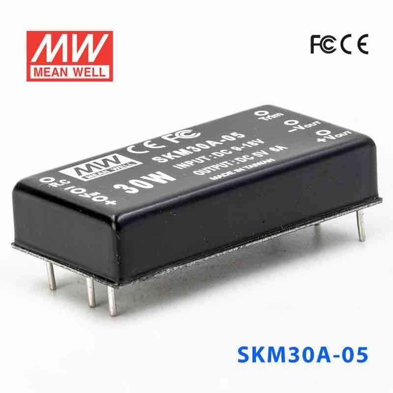 Mean Well SKM30A-05 DC-DC Converter - 30W - 9~18V in 5V out 6A - SKM30A-05 - powersupplymall.com