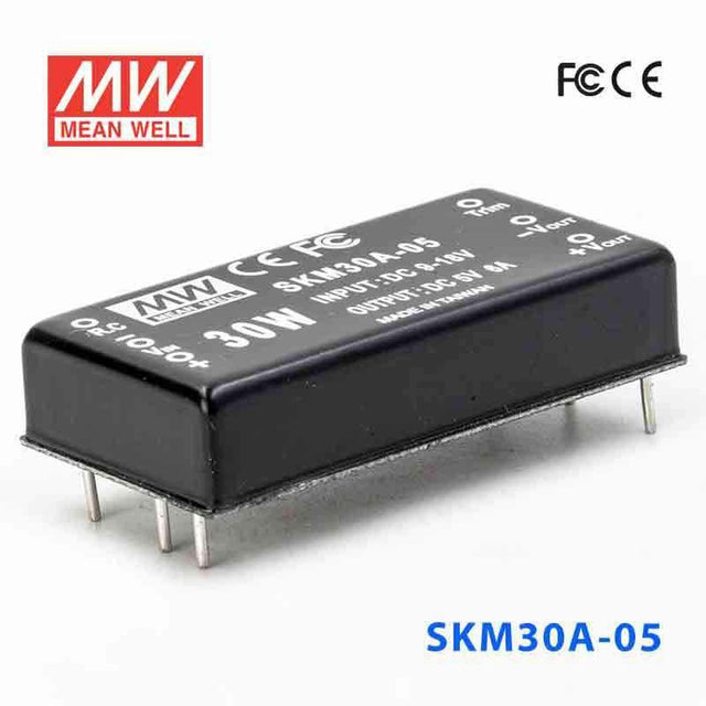 Mean Well SKM30A-05 DC-DC Converter - 30W - 9~18V in 5V out 6A - SKM30A-05 - powersupplymall.com
