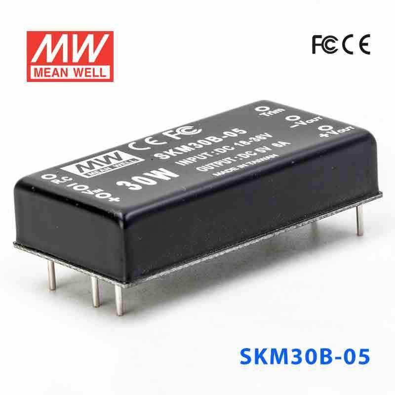 Mean Well SKM30B-05 DC-DC Converter - 30W - 18~36V in 5V out 6A - SKM30B-05 - powersupplymall.com