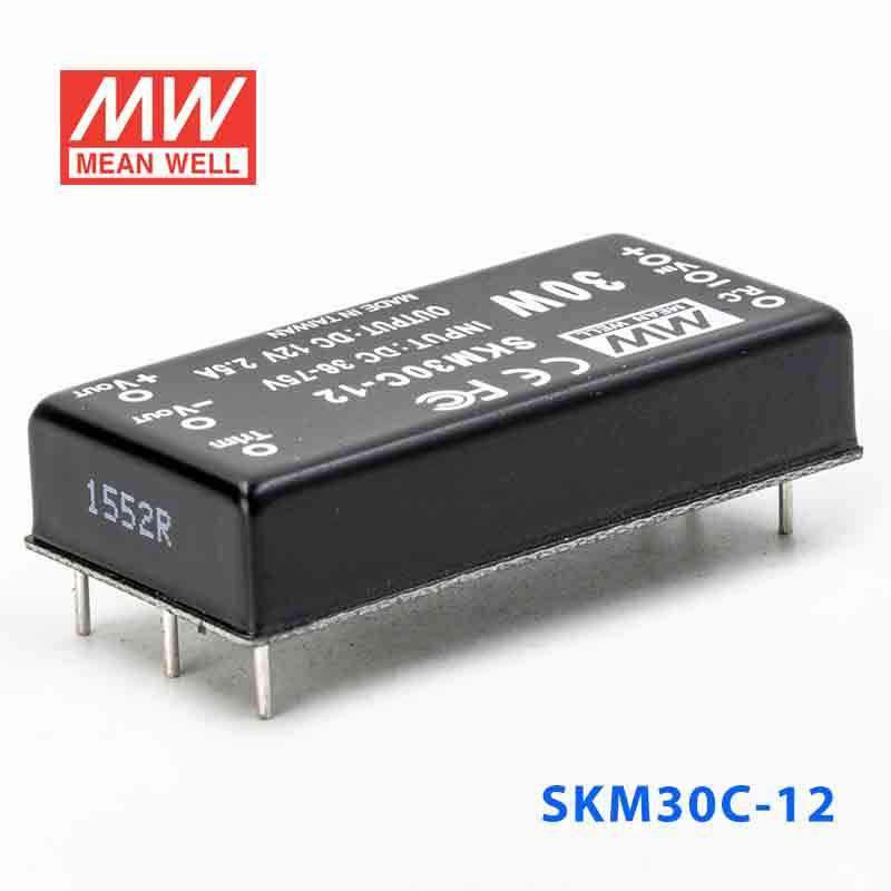 Mean Well SKM30C-12 DC-DC Converter - 30W - 36~75V in 12V out 2.5A - SKM30C-12 - powersupplymall.com