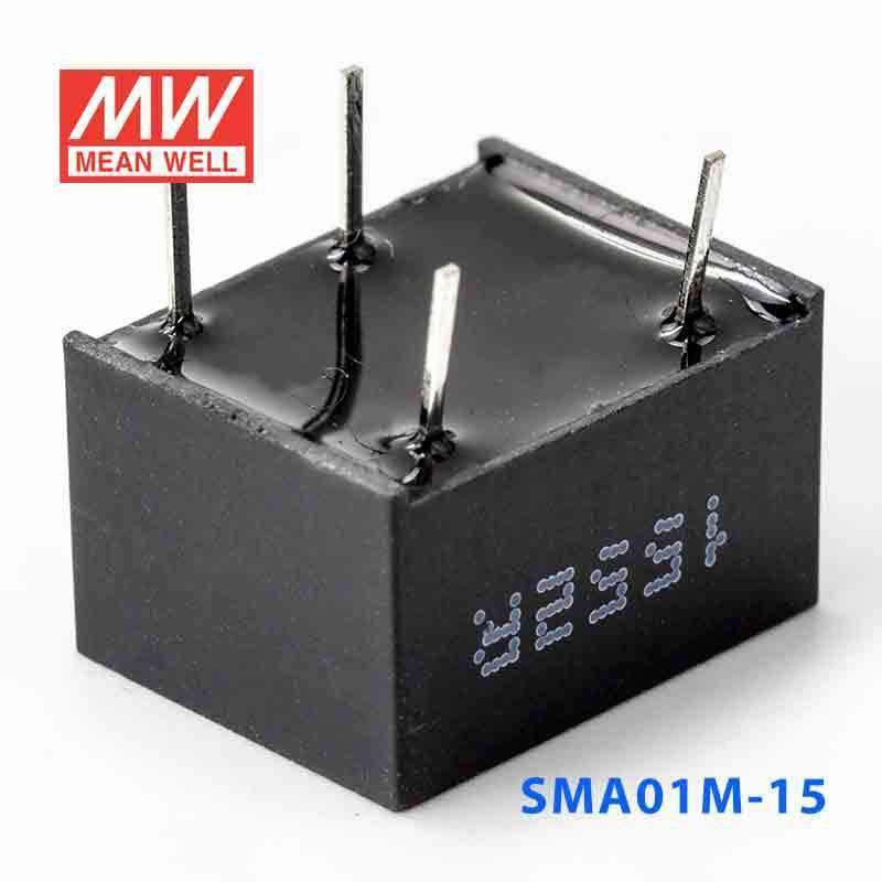 Mean Well SMA01M - 15 DC - DC Converter - 1W - 10.8~13.2V in 15V out - SMA01M - 15 - powersupplymall.com