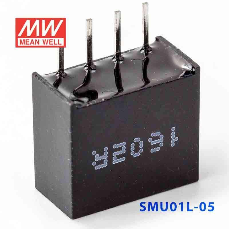 Mean Well SMU01L-05 DC-DC Converter - 1W - 4.5~5.5V in 5V out 200mA - SMU01L-05 - powersupplymall.com