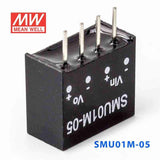 Mean Well SMU01M-05 DC-DC Converter - 1W - 10.8~13.2V in 5V out 200mA - SMU01M-05 - powersupplymall.com