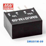 Mean Well SMU01M-09 DC-DC Converter - 1W - 10.8~13.2V in 9V out 110mA - SMU01M-09 - powersupplymall.com