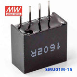 Mean Well SMU01M-15 DC-DC Converter - 1W - 10.8~13.2V in 15V out 67mA - SMU01M-15 - powersupplymall.com