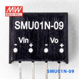 Mean Well SMU01N-09 DC-DC Converter - 1W - 21.6~26.4V in 9V out 110mA - SMU01N-09 - powersupplymall.com