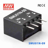 Mean Well SMU01N-09 DC-DC Converter - 1W - 21.6~26.4V in 9V out 110mA - SMU01N-09 - powersupplymall.com