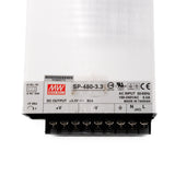 Mean Well SP-480-3.3 Power Supply 480W 3.3V 85A - SP-480-3.3 - powersupplymall.com