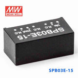 Mean Well SPB03E-15 DC-DC Converter - 3W - 4.5~9V in 15V out 200mA - SPB03E-15 - powersupplymall.com