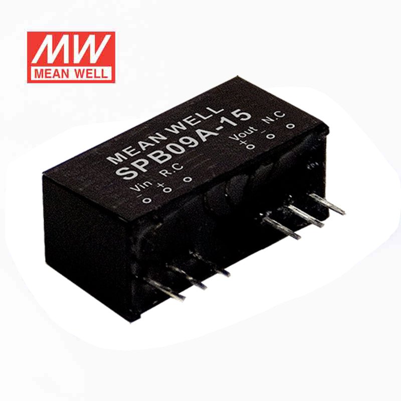 Mean Well SPB09B-24 DC-DC Converter - 9W - 18~36V in 24V out 375mA - SPB09B-24 - powersupplymall.com