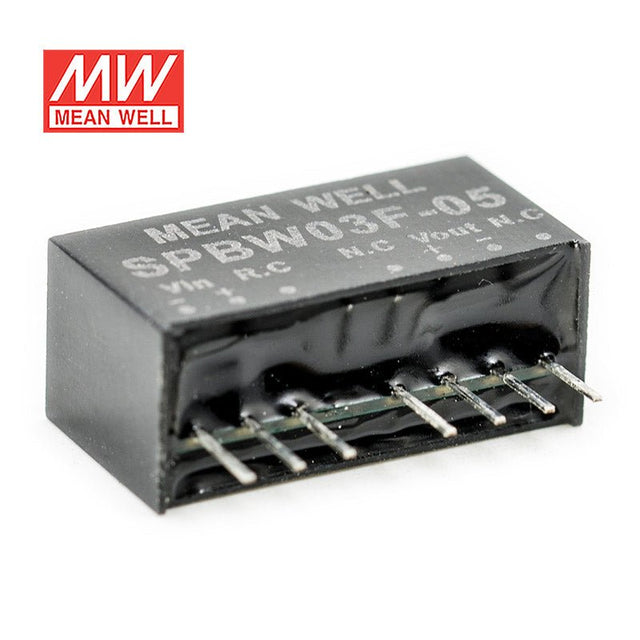 Mean Well SPBW03F-05 DC-DC Converter - 3W - 9~36V in 5V out - SPBW03F-05 - powersupplymall.com