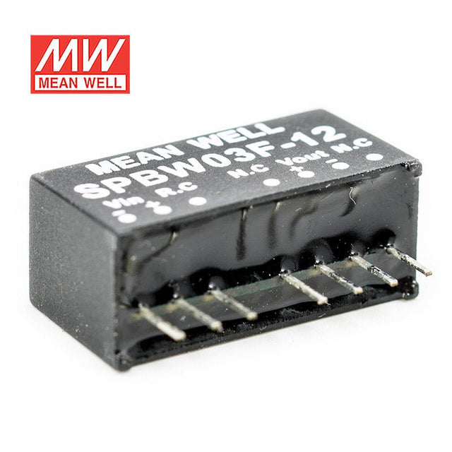 Mean Well SPBW03F-12 DC-DC Converter - 3W - 9~36V in 12V out - SPBW03F-12 - powersupplymall.com