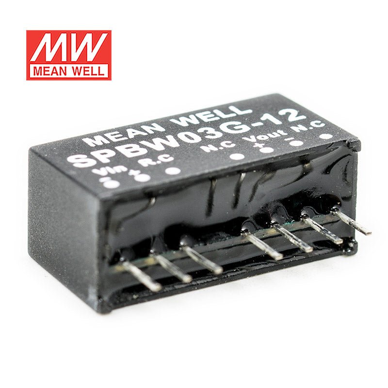 Mean Well SPBW03G-12 DC-DC Converter - 3W - 18~75V in 12V out - SPBW03G-12 - powersupplymall.com