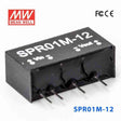Mean Well SPR01M-12 DC-DC Converter - 1W - 10.8~13.2V in 12V out - SPR01M-12 - powersupplymall.com