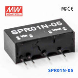 Mean Well SPR01N-05 DC-DC Converter - 1W - 21.6~26.4V in 5V out - SPR01N-05 - powersupplymall.com