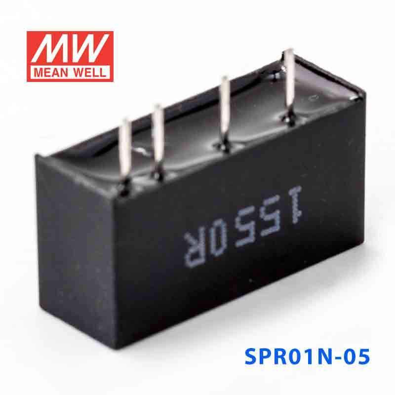 Mean Well SPR01N-05 DC-DC Converter - 1W - 21.6~26.4V in 5V out - SPR01N-05 - powersupplymall.com
