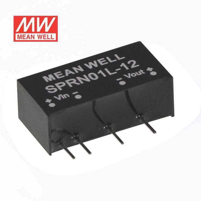Mean Well SPRN01N-05 DC-DC Converter - 1W - 22.8~26.4V in 5V out - SPRN01N-05 - powersupplymall.com