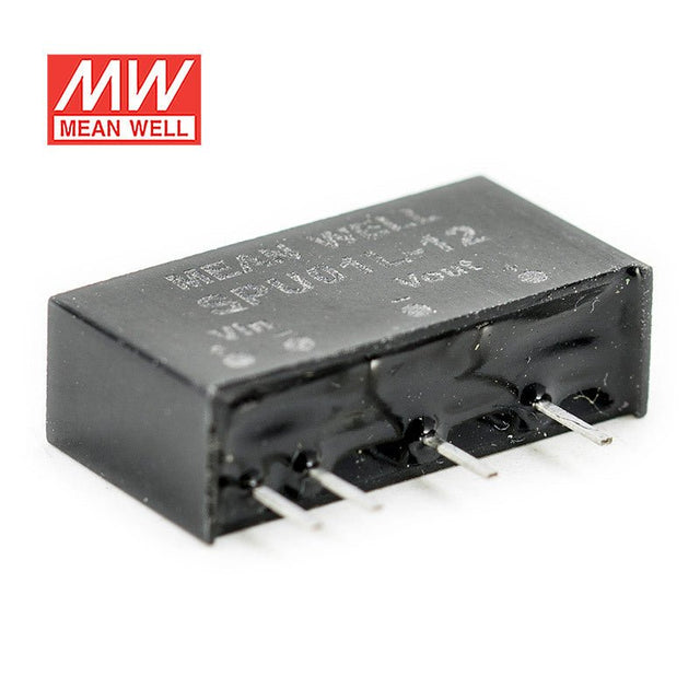 Mean Well SPU01L-12 DC-DC Converter - 1W - 4.4~5.5V in 12V out - SPU01L-12 - powersupplymall.com