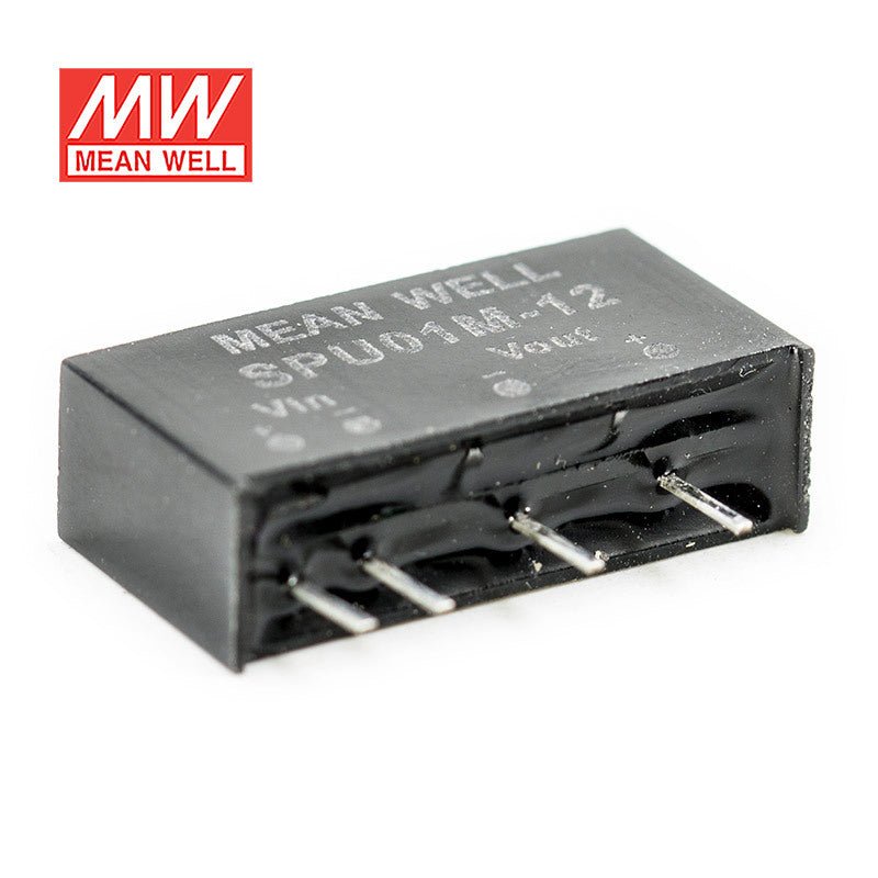 Mean Well SPU01M - 12 DC - DC Converter - 1W - 10.8~13.2V in 12V out - SPU01M - 12 - powersupplymall.com