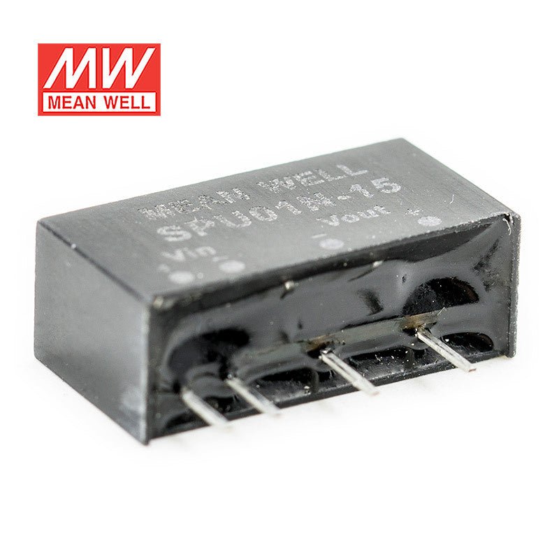 Mean Well SPU01N - 15 DC - DC Converter - 1W - 21.6~26.4V in 15V out - SPU01N - 15 - powersupplymall.com