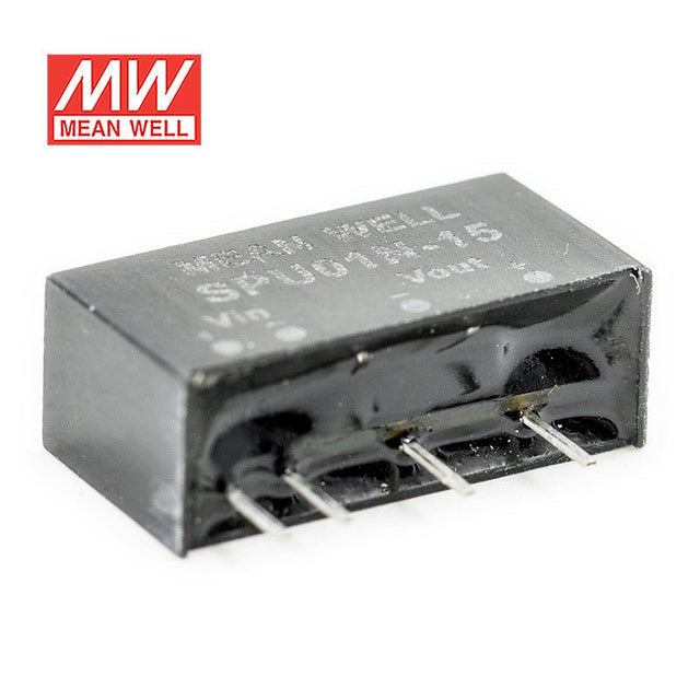 Mean Well SPU01N - 15 DC - DC Converter - 1W - 21.6~26.4V in 15V out - SPU01N - 15 - powersupplymall.com
