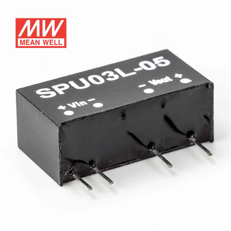 Mean Well SPU03L-05 DC-DC Converter - 3W - 4.5~5.5V in 15V out - SPU03L-05 - powersupplymall.com