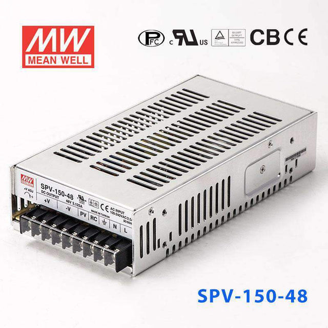 Mean Well SPV - 150 - 48 power supply 150W 48V 3.125A - SPV - 150 - 48 - powersupplymall.com