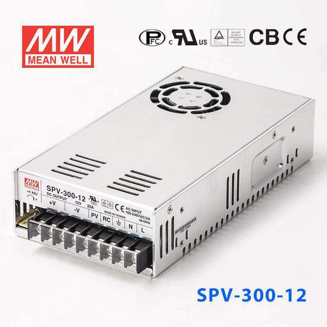 Mean Well SPV - 300 - 12 power supply 300W 12V 25A - SPV - 300 - 12 - powersupplymall.com